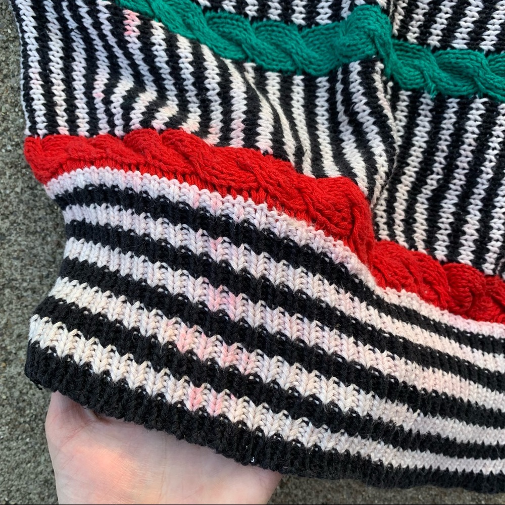 DONATED Vintage Striped Primary Colors Sweater - Picture 4 of 12